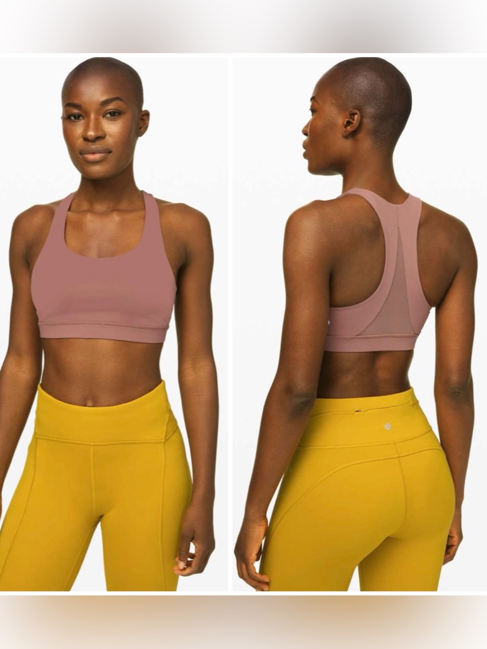 Lululemon Invigorate Bra Racerback Sports Bra in Spanish Oak 4